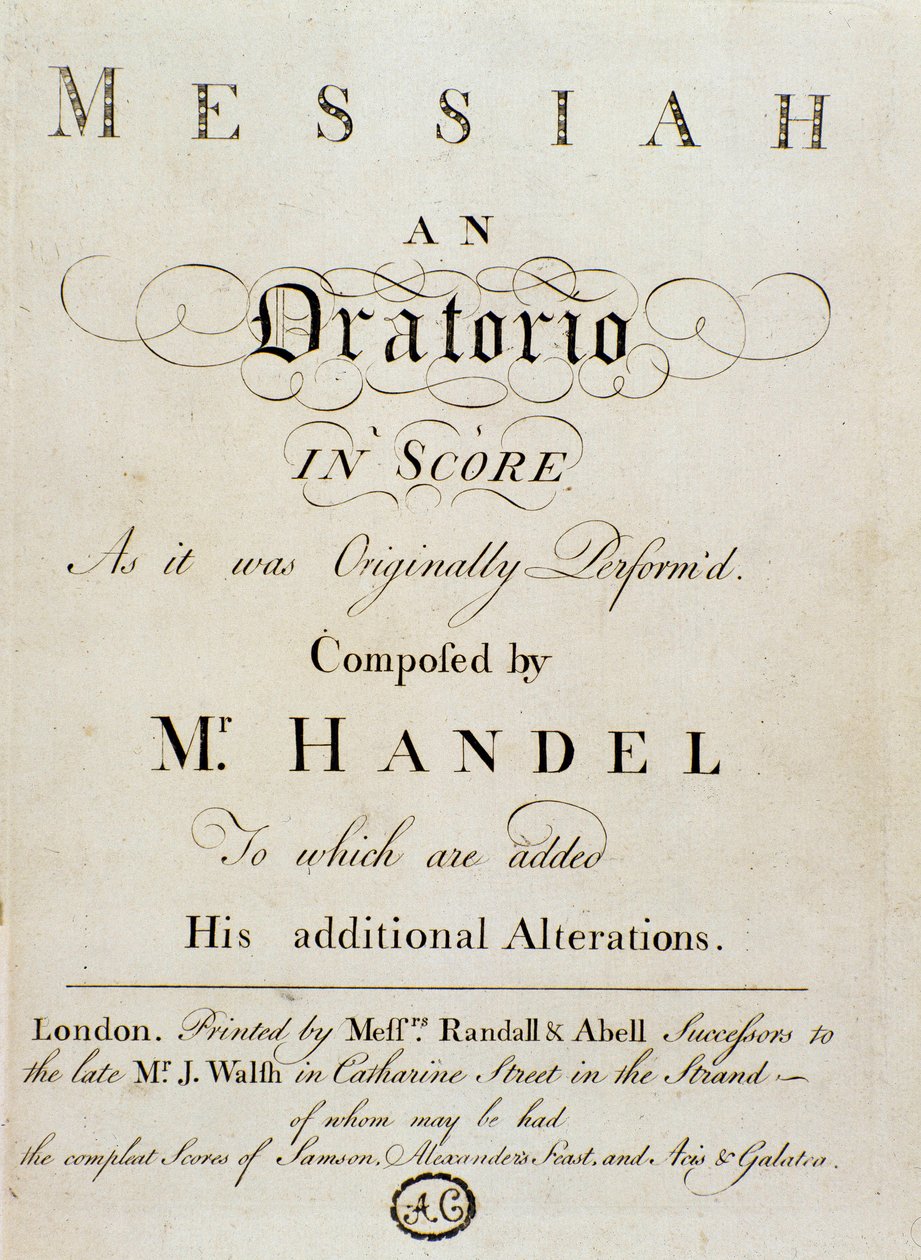 Frontispício da partitura 