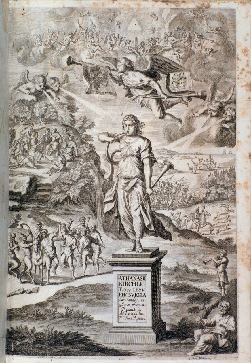 Frontispício da Fonurgia nova (1673) de Unknown artist
