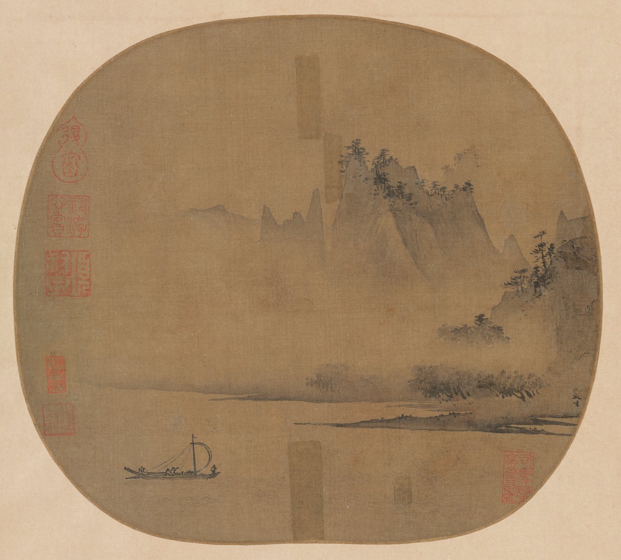 Vela Completa no Rio Misty de Unknown artist