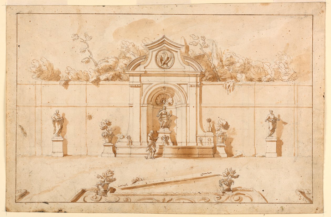 Muro de jardim de Unknown artist