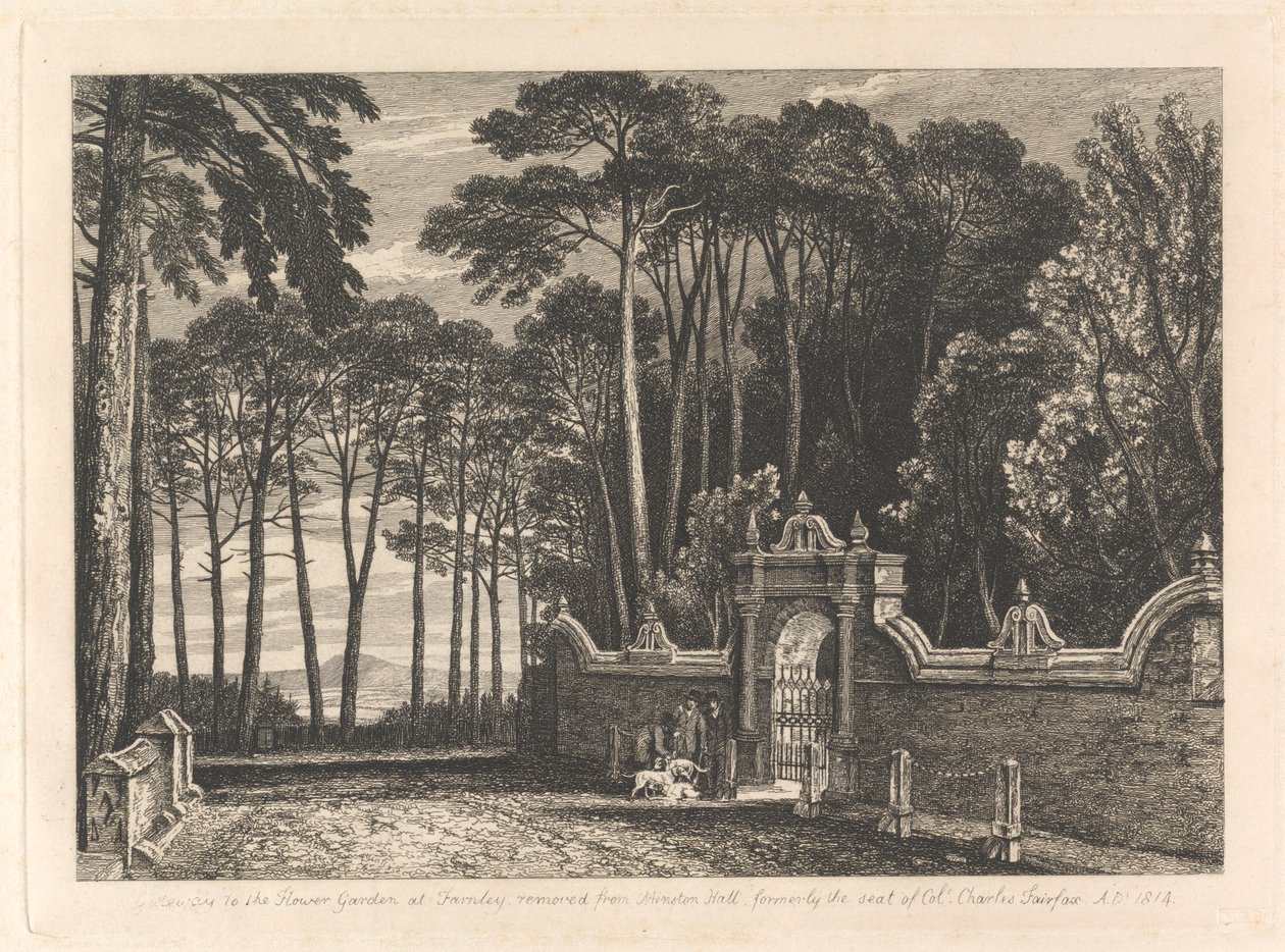 Porta de entrada para o Jardim das Flores em Farnley de Unknown artist
