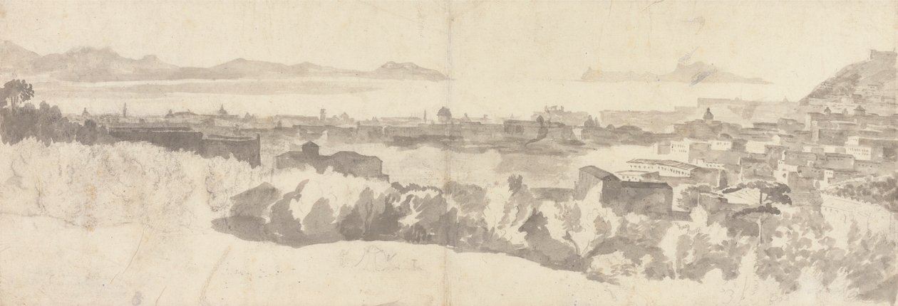 Vista Geral de Nápoles de Unknown artist