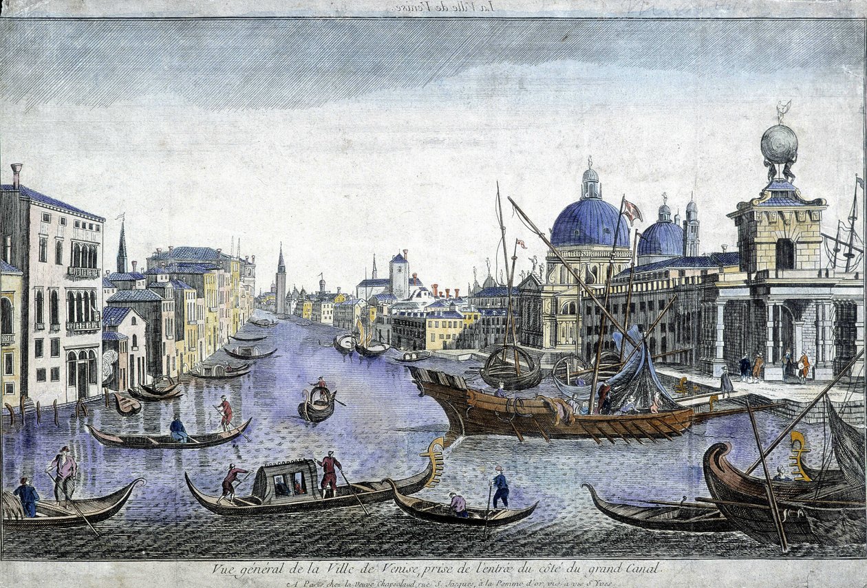 Vista geral de Veneza - gravura de Unknown artist