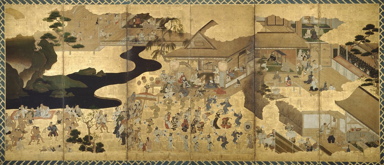 Cenas de género (Fūzoku byōbu) de Unknown artist