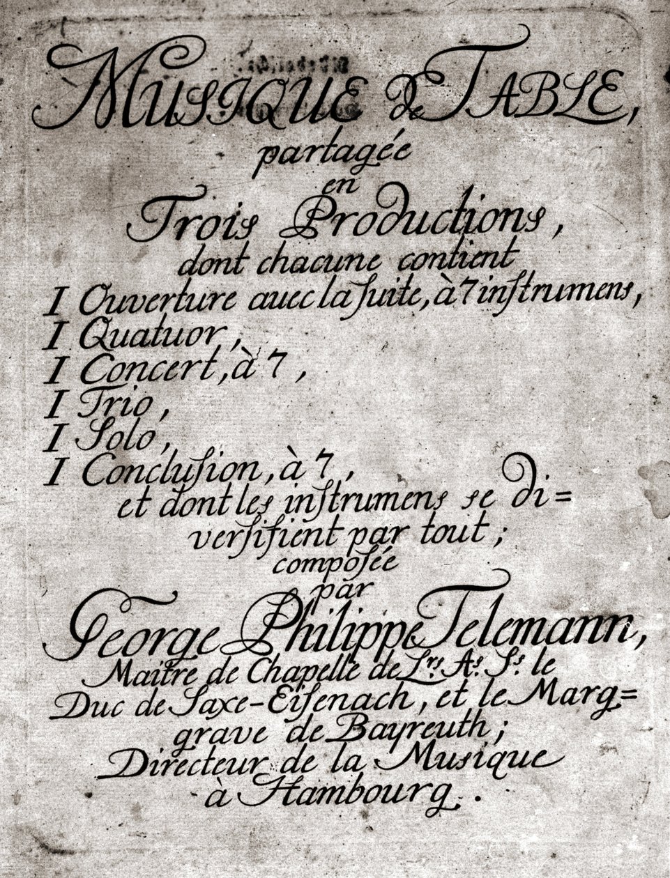 Georg Philipp Telemann. Compositor alemão (Magdeburg de Unknown artist
