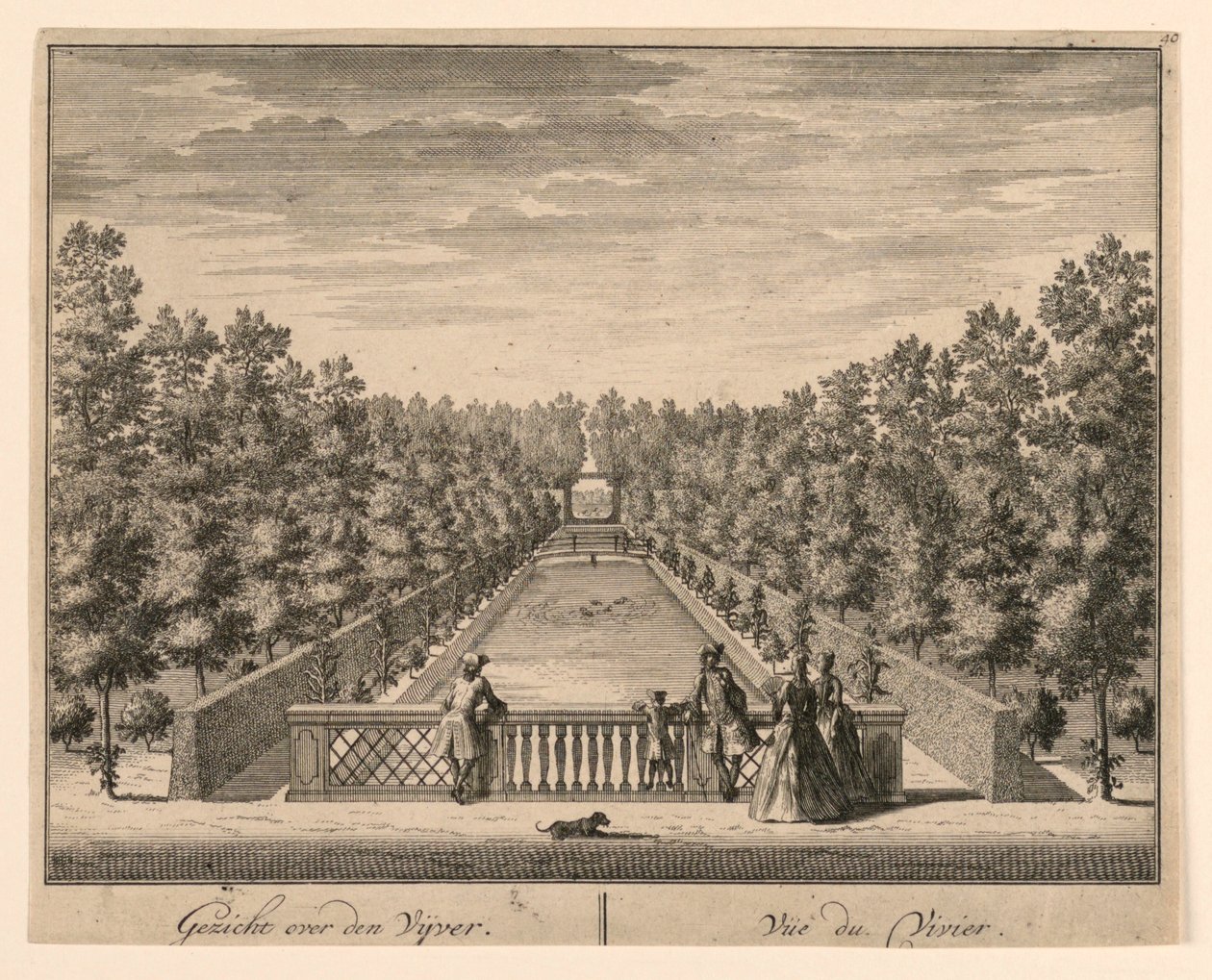 Vista Sobre A Lagoa; Vue du Vivier de Unknown artist