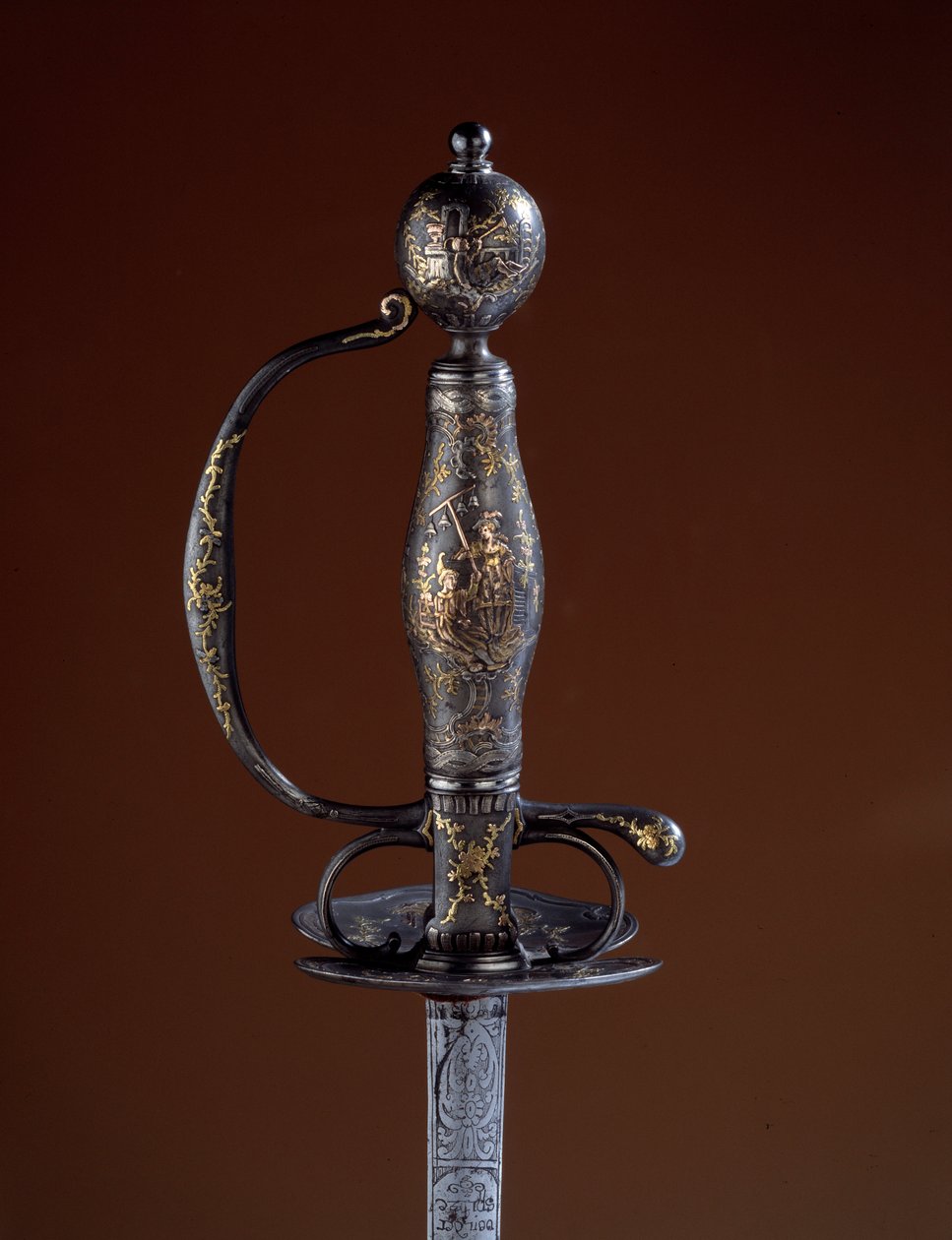 Ouro e Armory Guard do século XVIII em prata parcialmente dourada. Paris, Artes Decorativas de Unknown artist