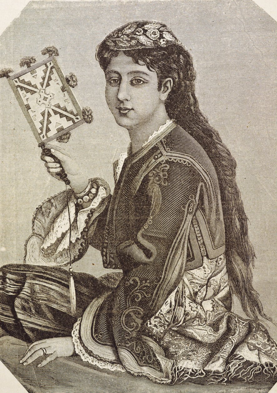 Grécia (séc. XIX). Sociedade. Jovem grego. 1879. Gravura de Unknown artist