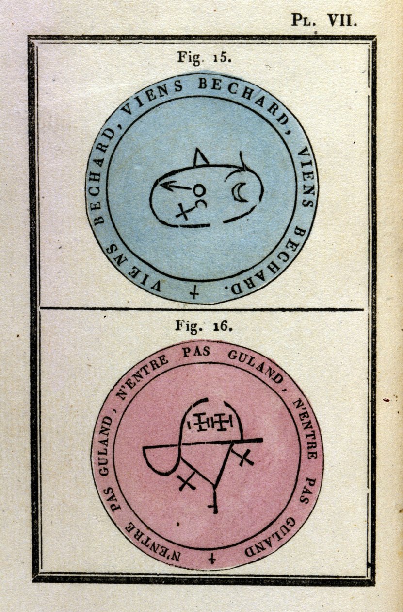 Grimoire do Papa Honório costumava convocar demónios. Ed. de 1760. de Unknown artist