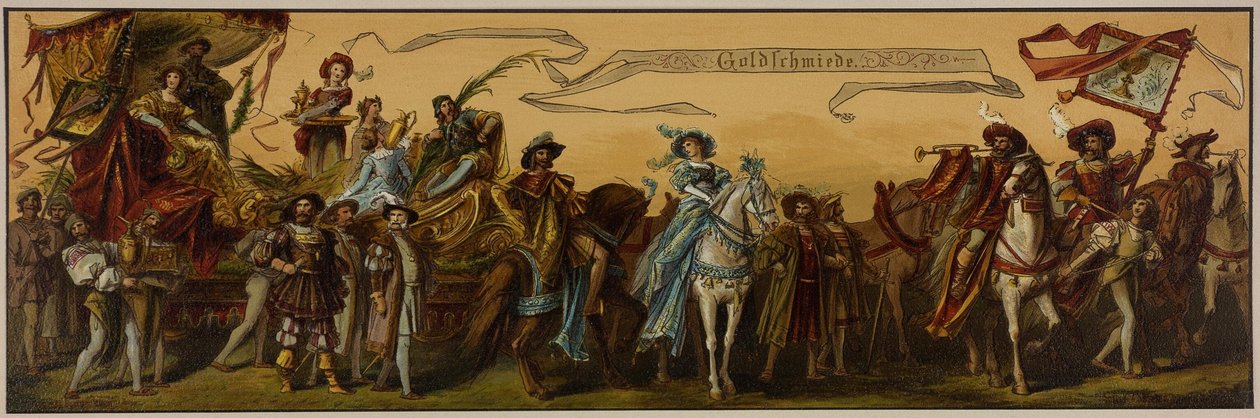 Hans Makarts procissão da cidade de Viena de Unknown artist