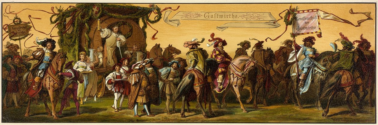 Hans Makarts procissão da cidade de Viena de Unknown artist