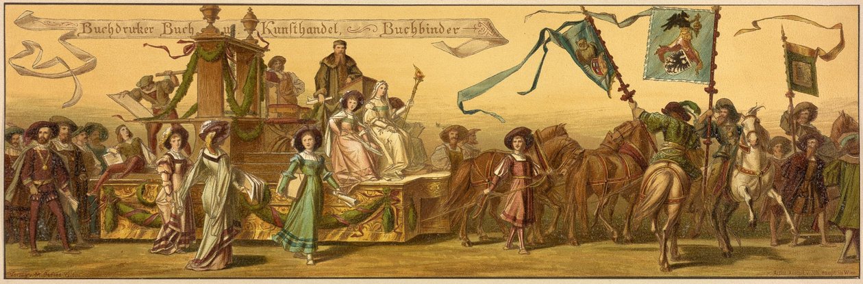 Hans Makarts procissão da cidade de Viena de Unknown artist