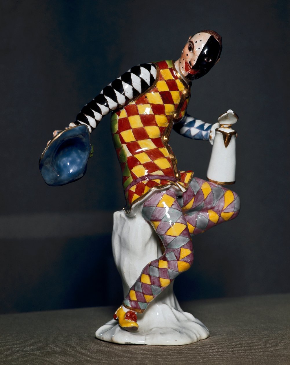 Estátua de Arlequim - Porcelana de Unknown artist