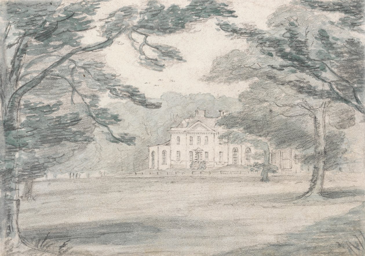 Havering Bower, Essex (A View of a Country Mansion) de Unknown artist