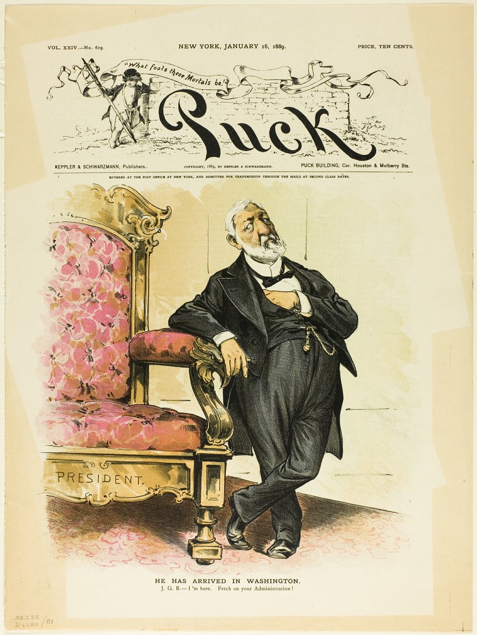 Ele chegou a Washington, de Puck de Unknown artist