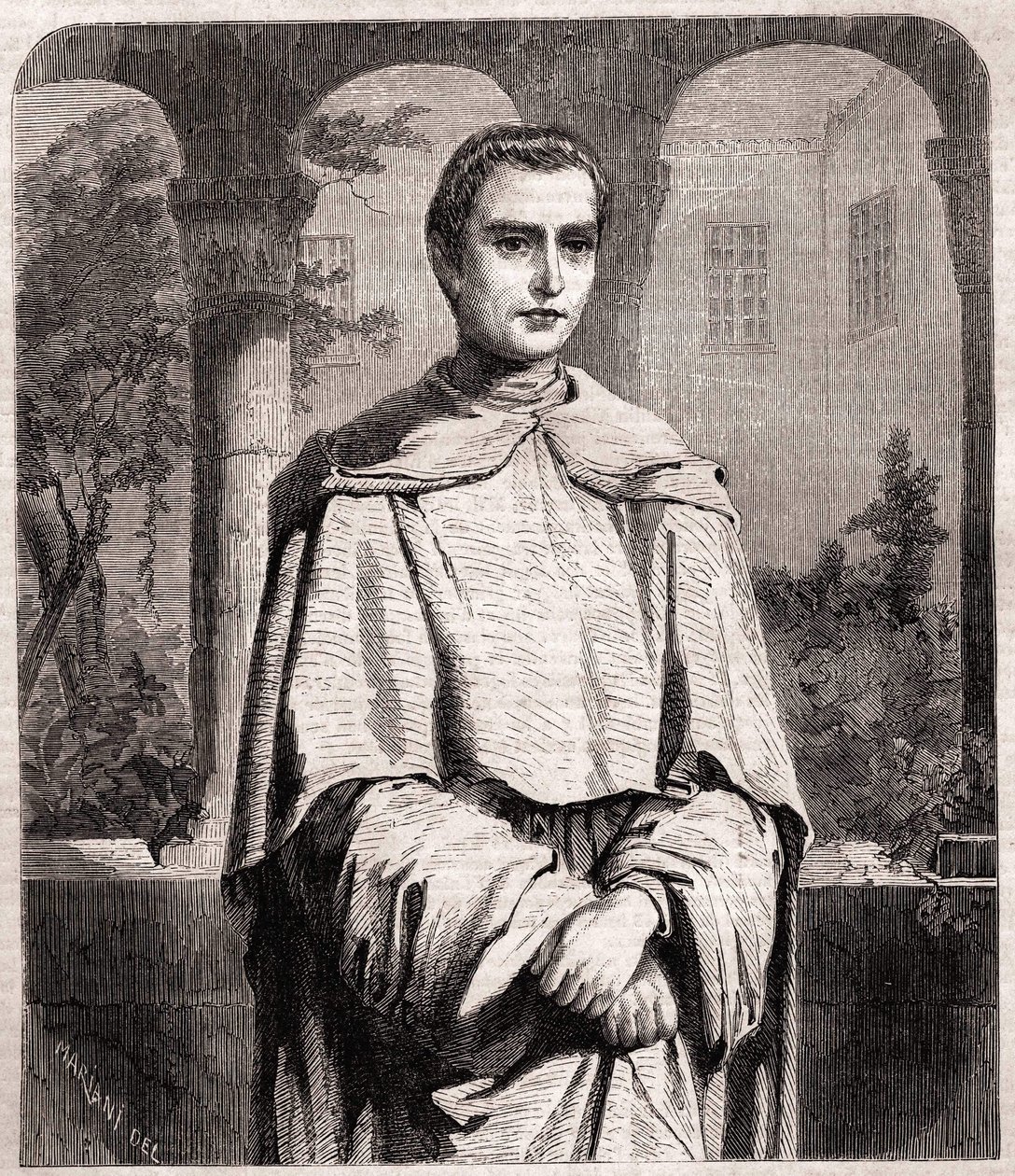 Henri Lacordaire. Sacerdote francês e dominicano 1802-1861. de Unknown artist