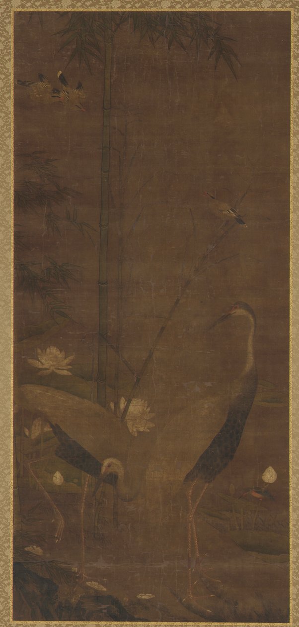 Garças, Lótus e Bambu de Unknown artist