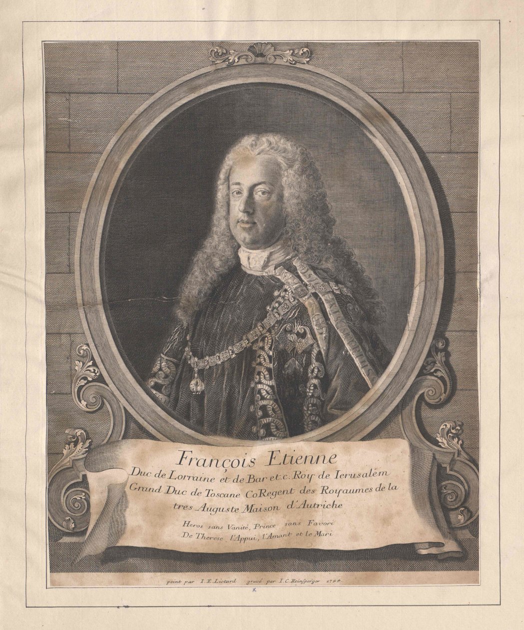 Santo Imperador Romano Francisco I (impressão) de Unknown artist