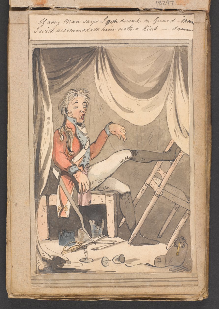 Se algum homem disser que estou bêbado de guarda - porra, eu o acomodarei com um chute. de Unknown artist