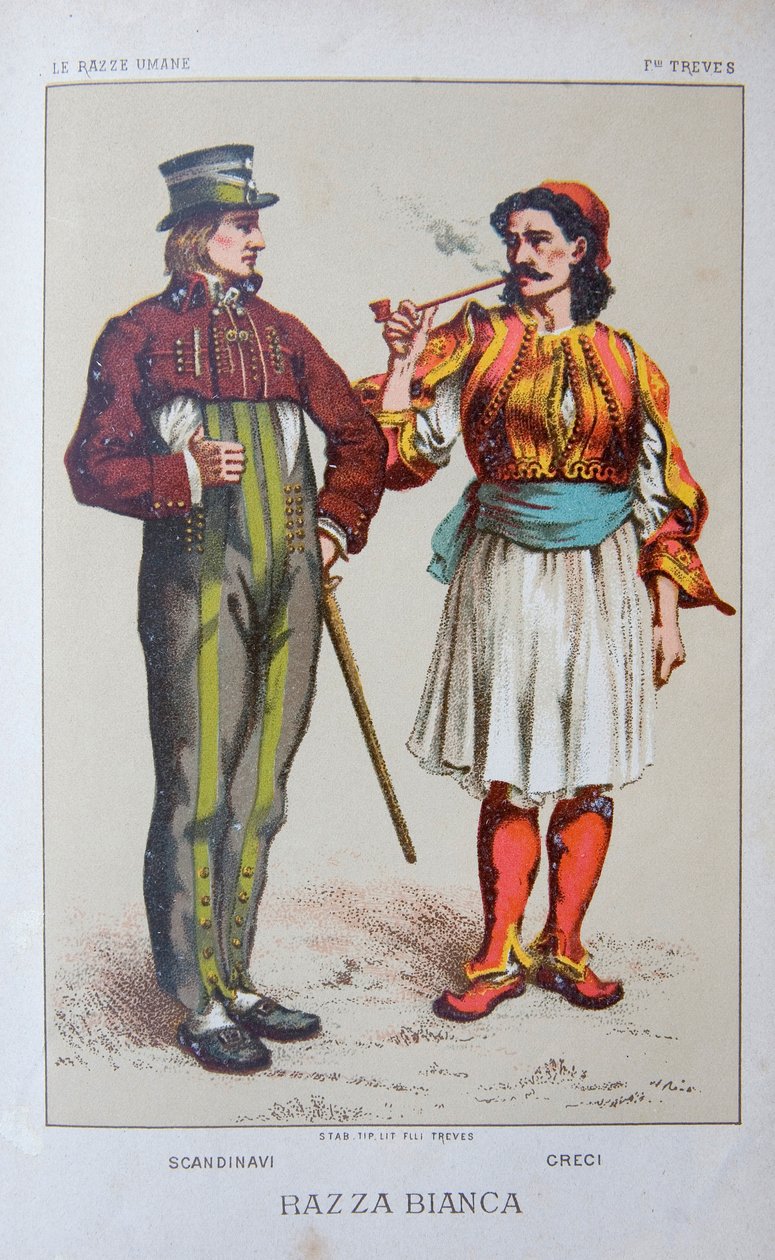 Ilustração de "A raça humana" de Louis Figuier de Unknown artist