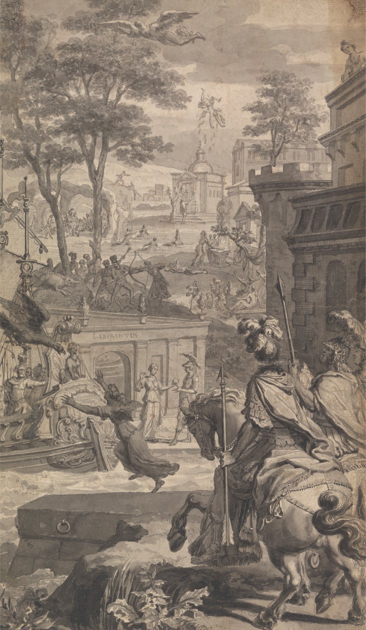 Ilustração da metamorfose de Tonson Ovid (dois de quatro) de Unknown artist