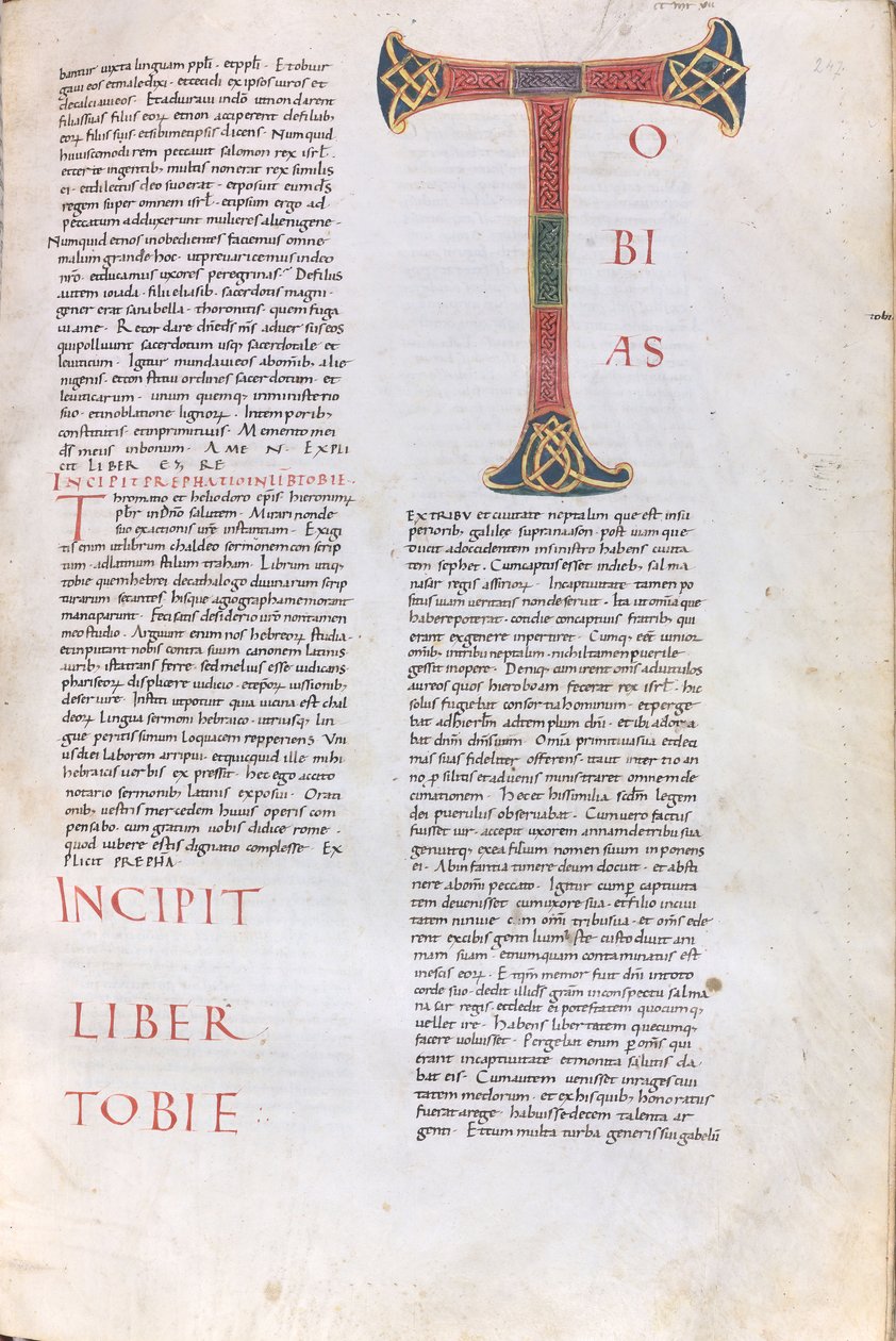 Incipit do Livro de Tobias de Unknown artist