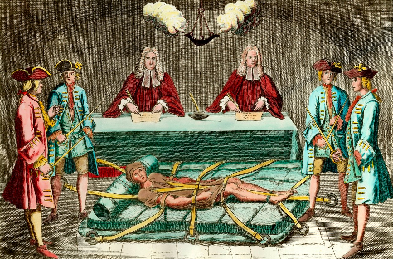 Interrogatório de Robert Francois Damiens (Robert-Francois Damier) de Unknown artist