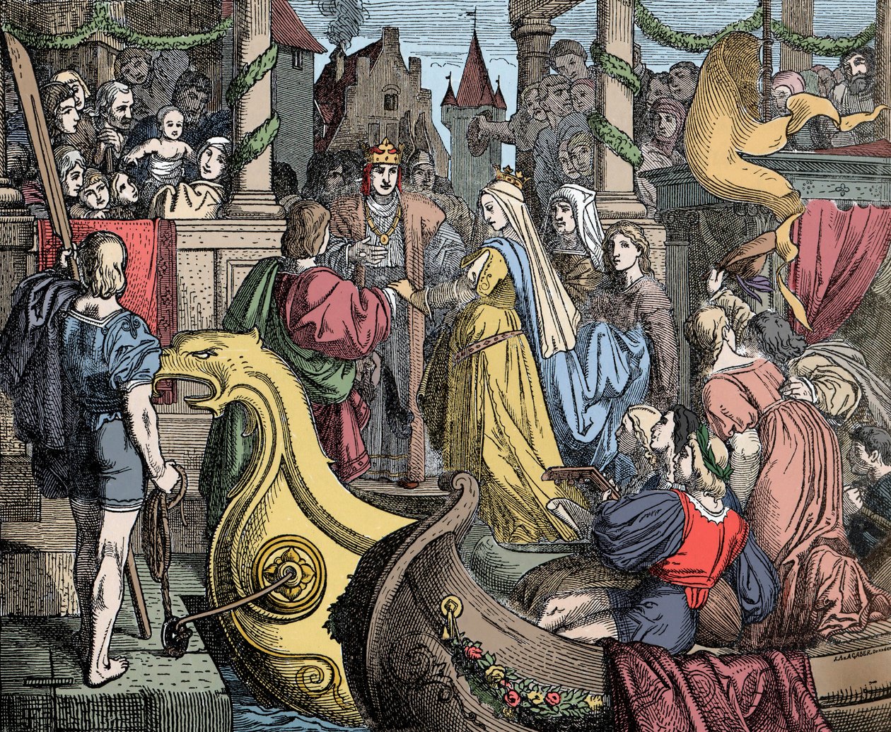 Recepção de Isabel em Worms - Imperador Frederic II (de Hohenstauffen) de Unknown artist