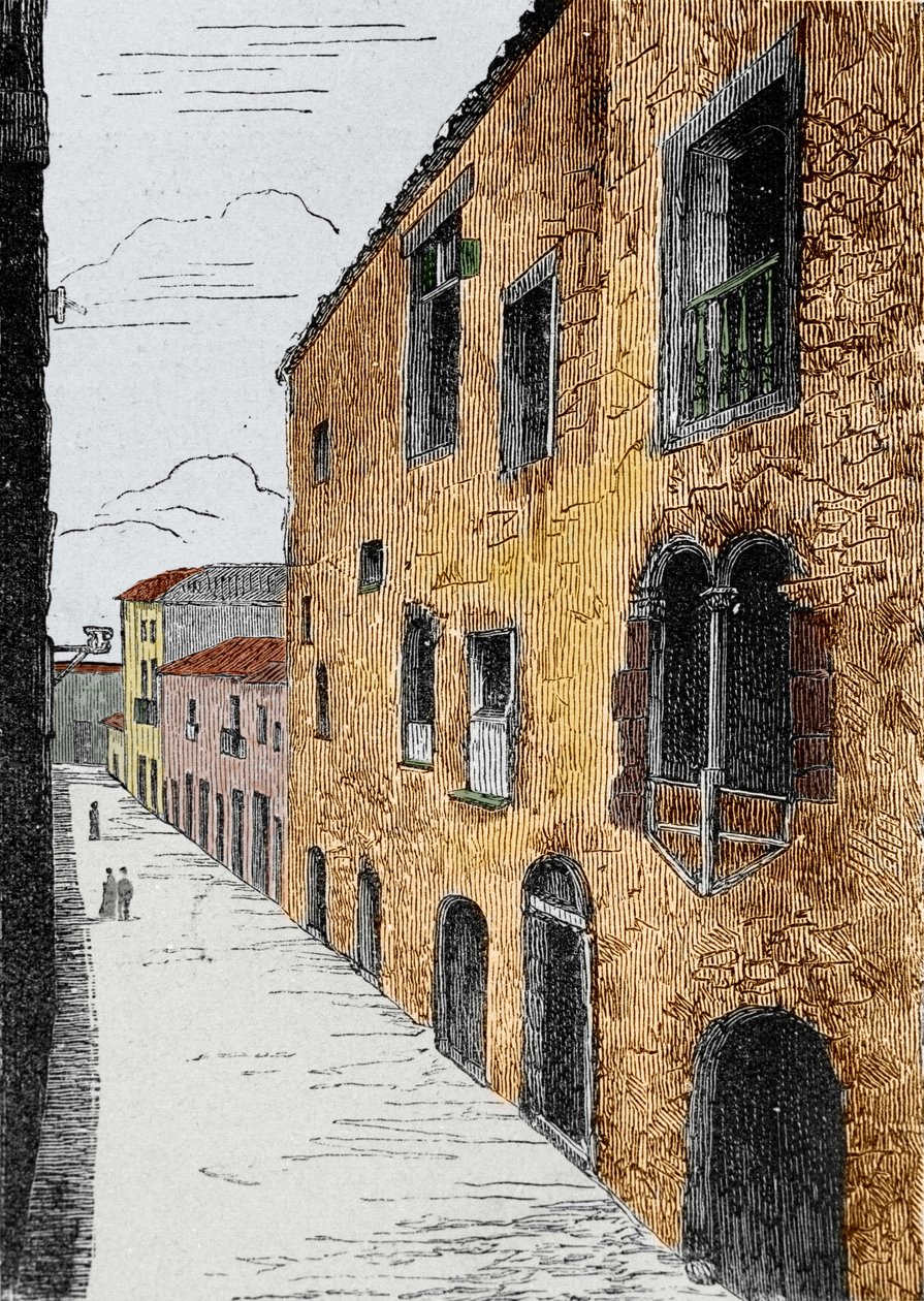 Ilha de Madere (Arquipélago Português da Madeira). a casa de Cristóvão Colombo (1451-1506) no Funchal. de Unknown artist
