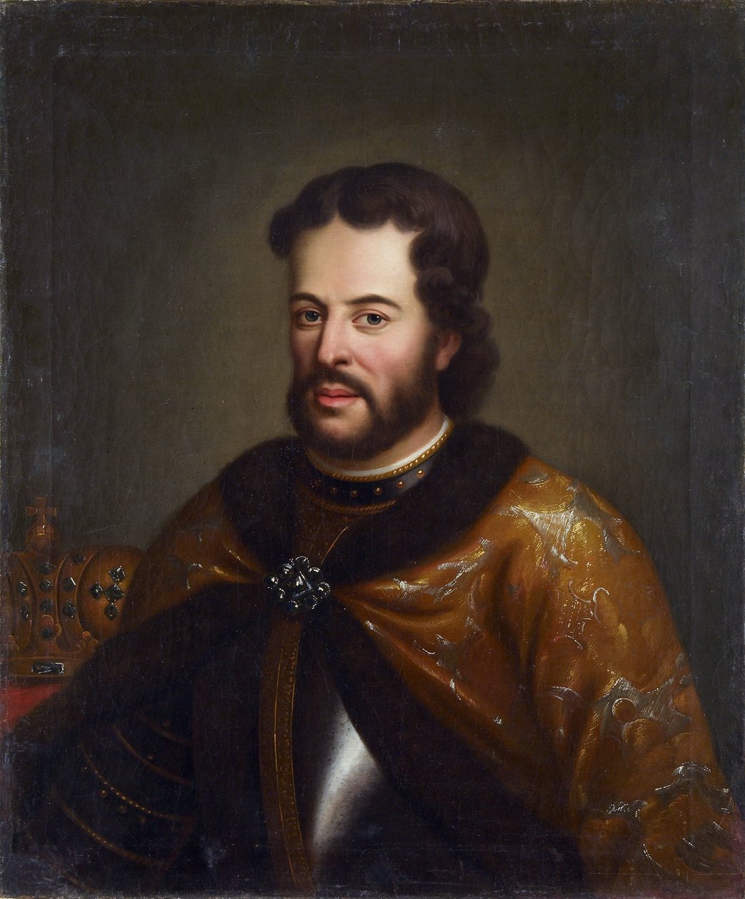 Ivan V - (le tsar tres paisible) - Retrato do czar Ivan V Alexeyevich (1666-1696), Anónimo. Óleo sobre tela, Segunda metade do século XVIII, Museu Estadual de Arquitetura, História e Arte, Vladimir de Unknown artist