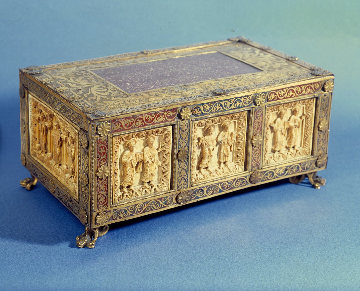 Caixa de marfim. Altar portátil de Unknown artist
