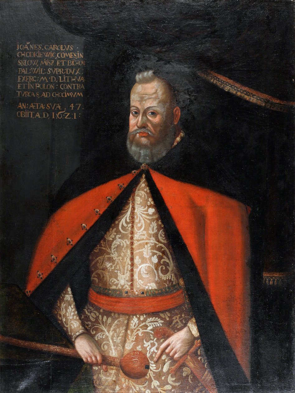 Jan Karol Chodkiewicz, grand hetman de Lituanie - Retrato de Jan Karol Chodkiewicz (1560-1621) , Anônimo . Óleo sobre tela de Unknown artist