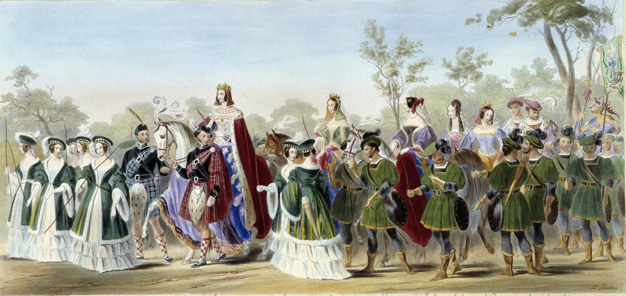 Jane Georgina, Lady Seymour - em "Knight of England" por J. Whatman, Ed. T. M
