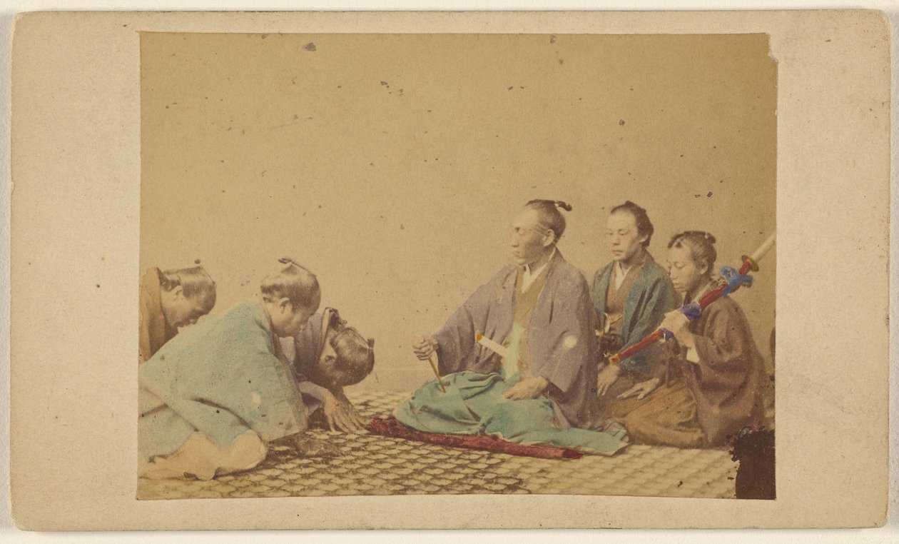 Oficiais superiores japoneses. de Unknown artist