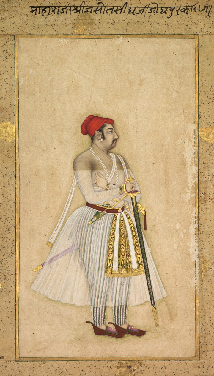 Jaswant Singh de Jodhpur (governou 1635-1678) de Unknown artist