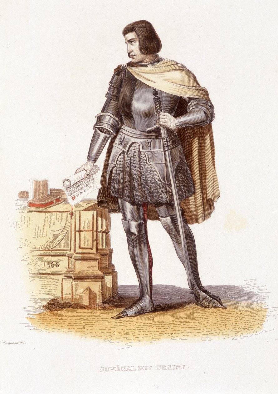 Jean Juvenal (ou Jouvenel) des Ursins (1360 - 1431), magistrado francês - em "Le Plutarque francais" Ed. Mennechet de Unknown artist