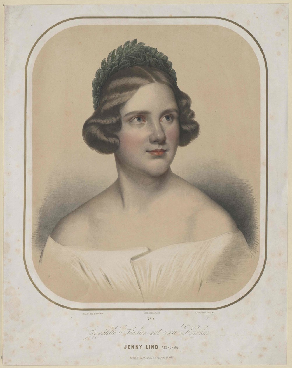 Jenny Lind (impressão) de Unknown artist
