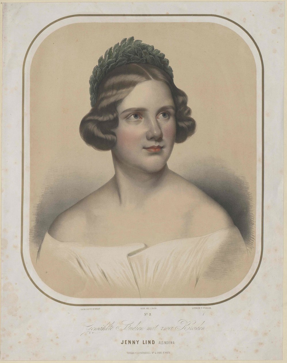 Jenny Lind (impressão) de Unknown artist