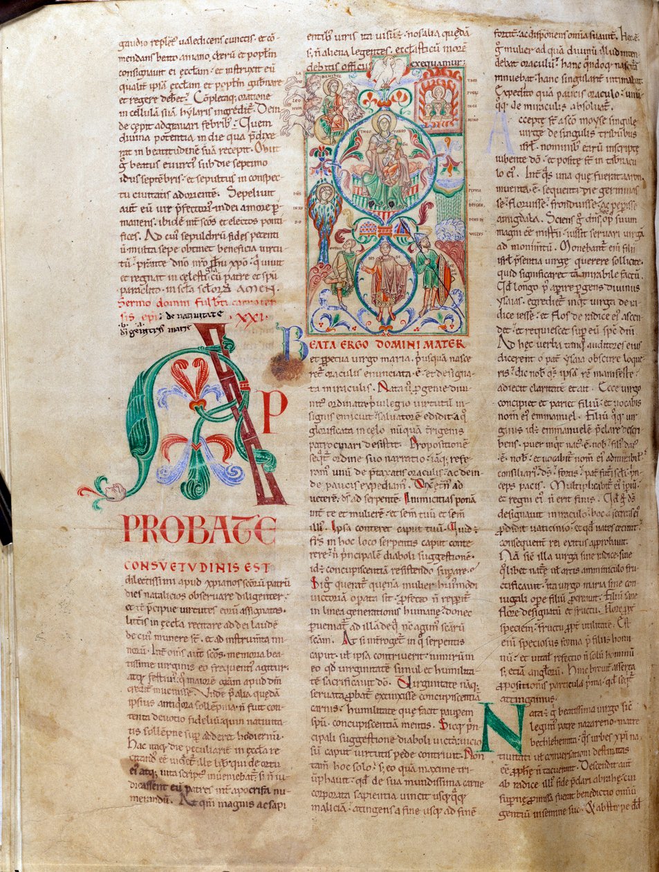 A árvore do Jesse. Manuscrito em miniatura "Lectiaire de Citeaux de Unknown artist
