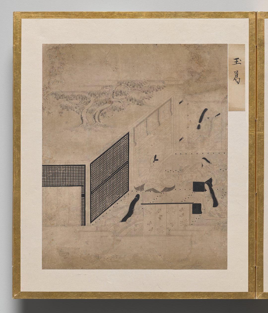 Capela com Jóias do Álbum de Ilustrações para o Conto de Genji de Unknown artist