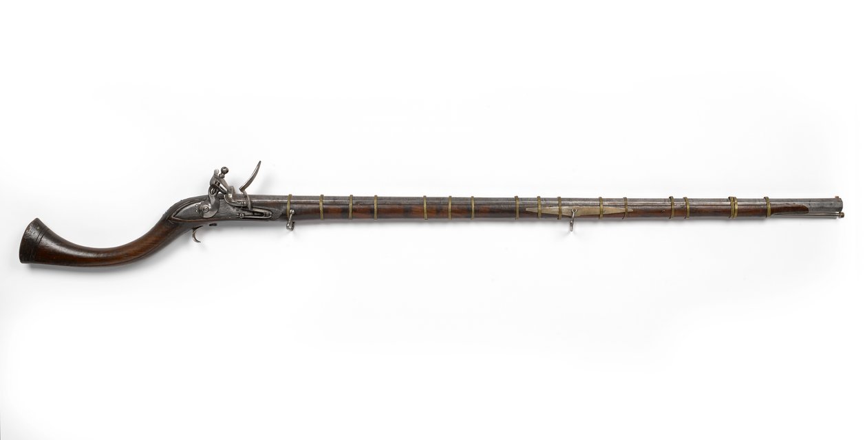 Jezail, c.1800 (cadeia, flintlock) de Unknown artist