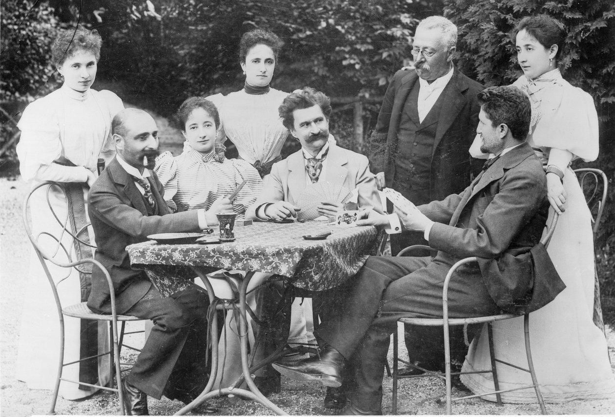 Johann Strauss nos círculos de companheiros em Ischl de Unknown artist