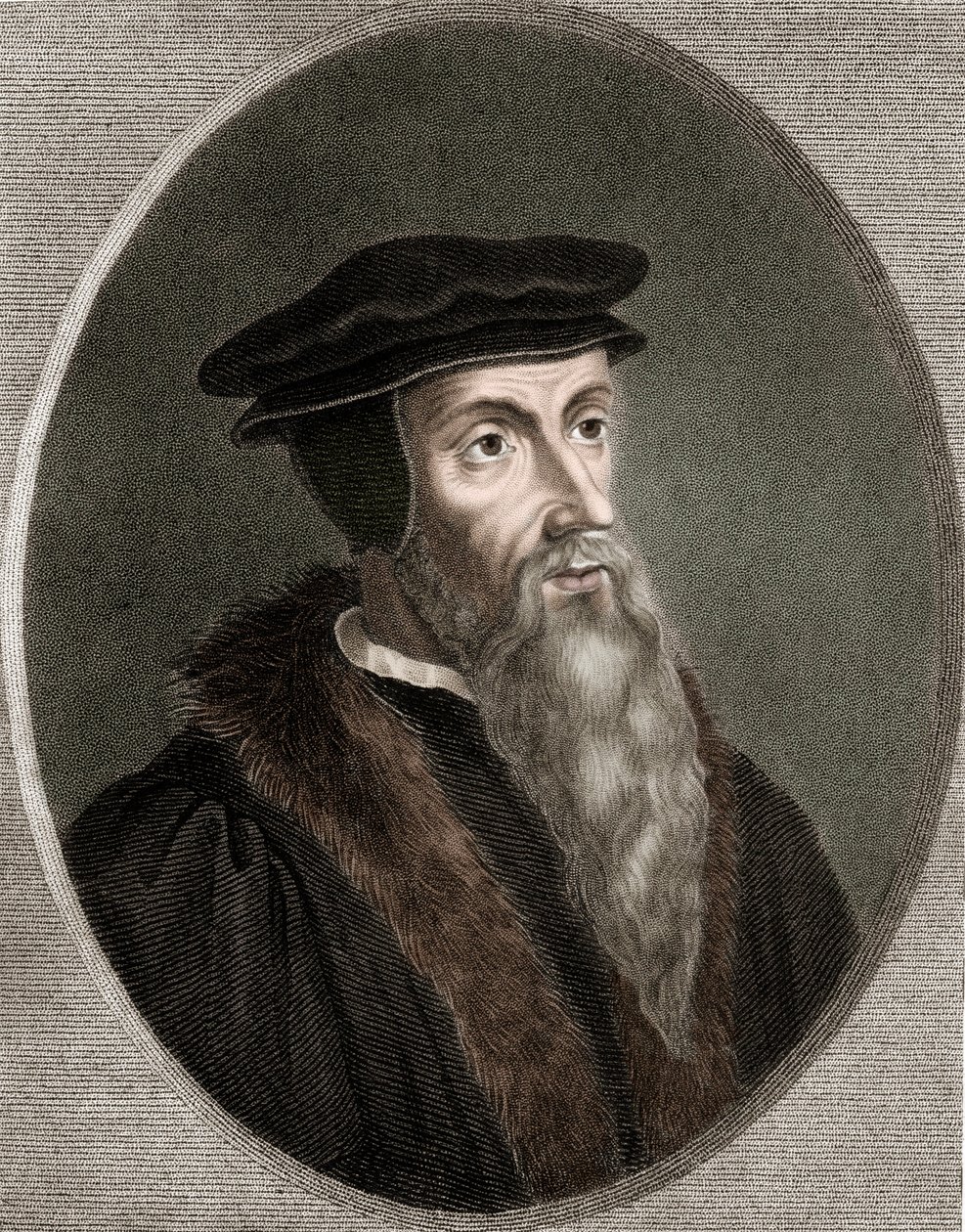 John Calvin - Jean Calvin 1509-1564 - gravura - século XIX de Unknown artist