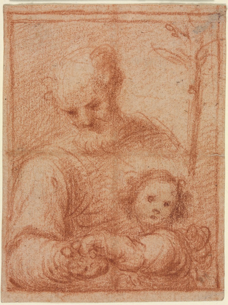 José e o Menino (reto) de Unknown artist