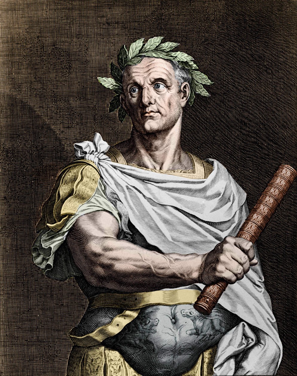 Júlio César (101-44 a.C.), estadista romano. de Unknown artist