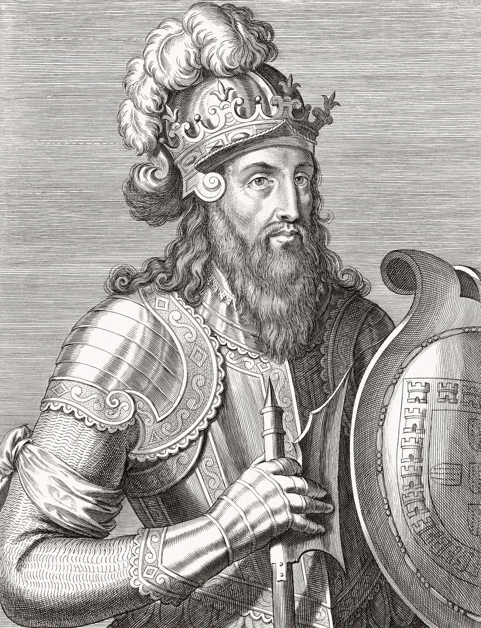 Rei Afonso III de Portugal. Retrato. de Unknown artist