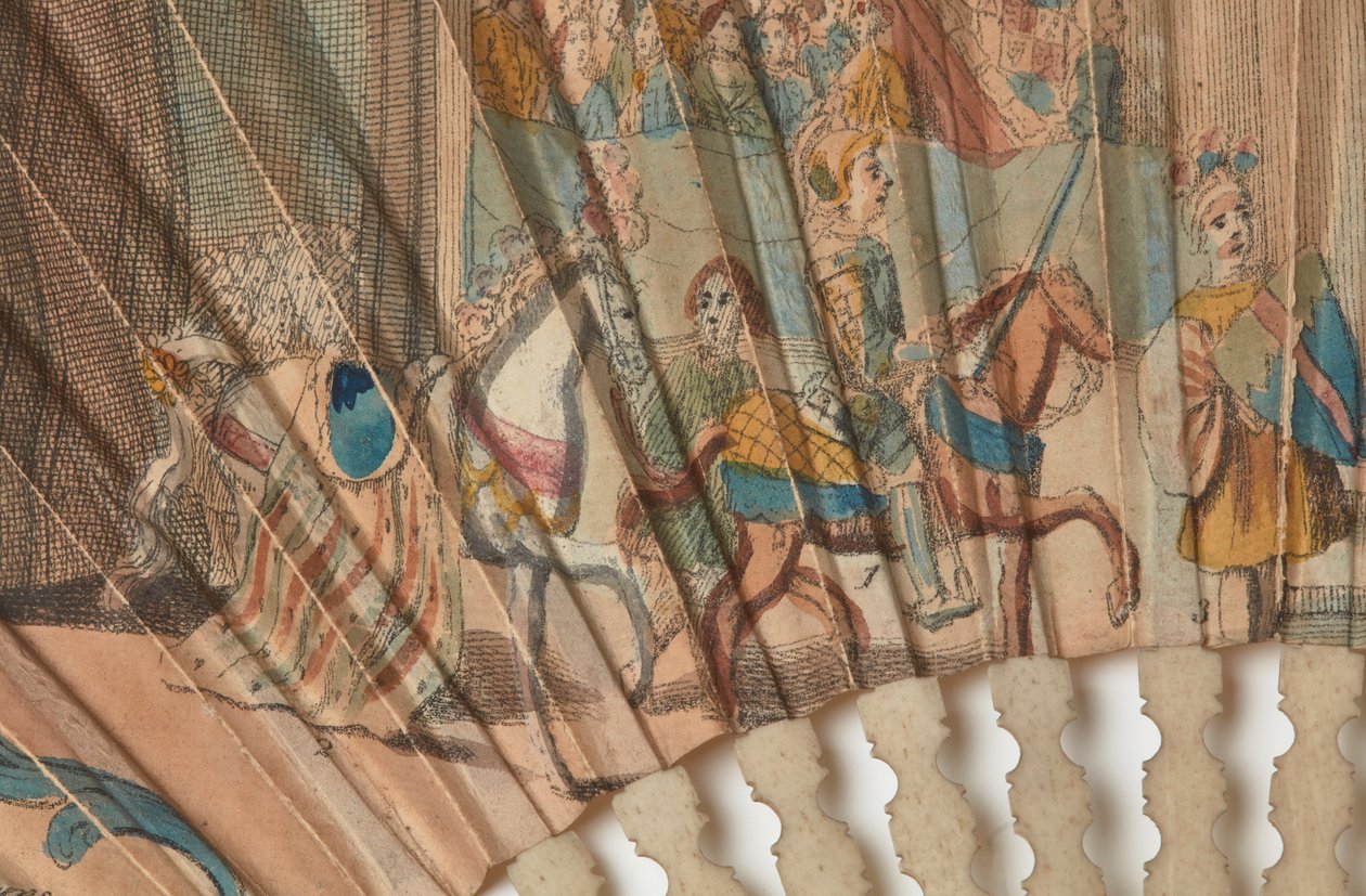 Fã da coroação do Rei Jorge III de Unknown artist