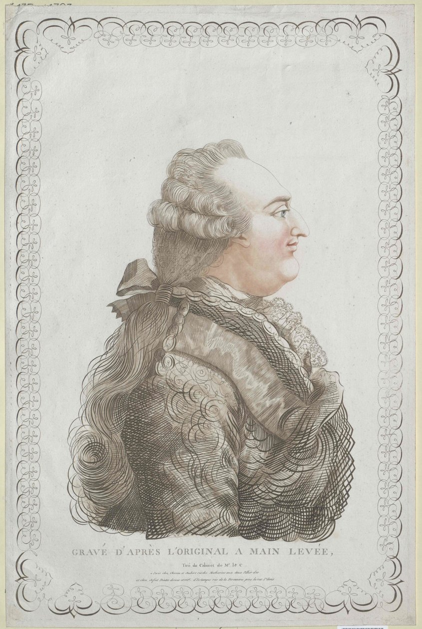 Rei de França Luís XVI (gravura) de Unknown artist