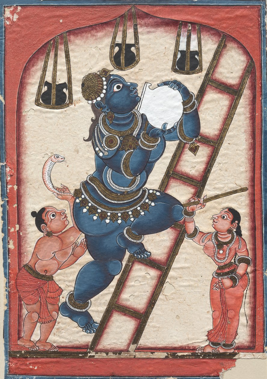 Krishna roubando coalhada de Unknown artist