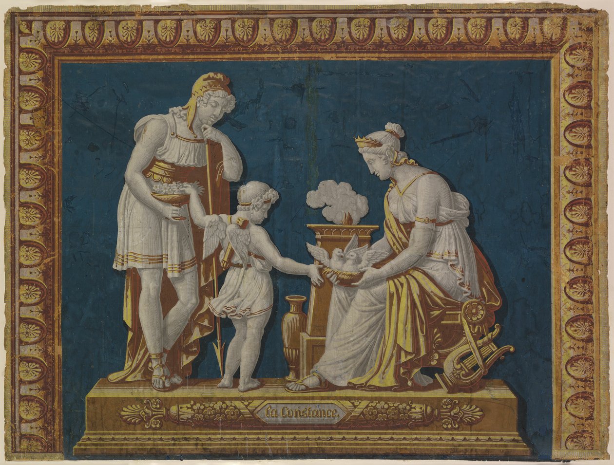 Papel de parede "La Constance" Quadro de fogo de Unknown artist